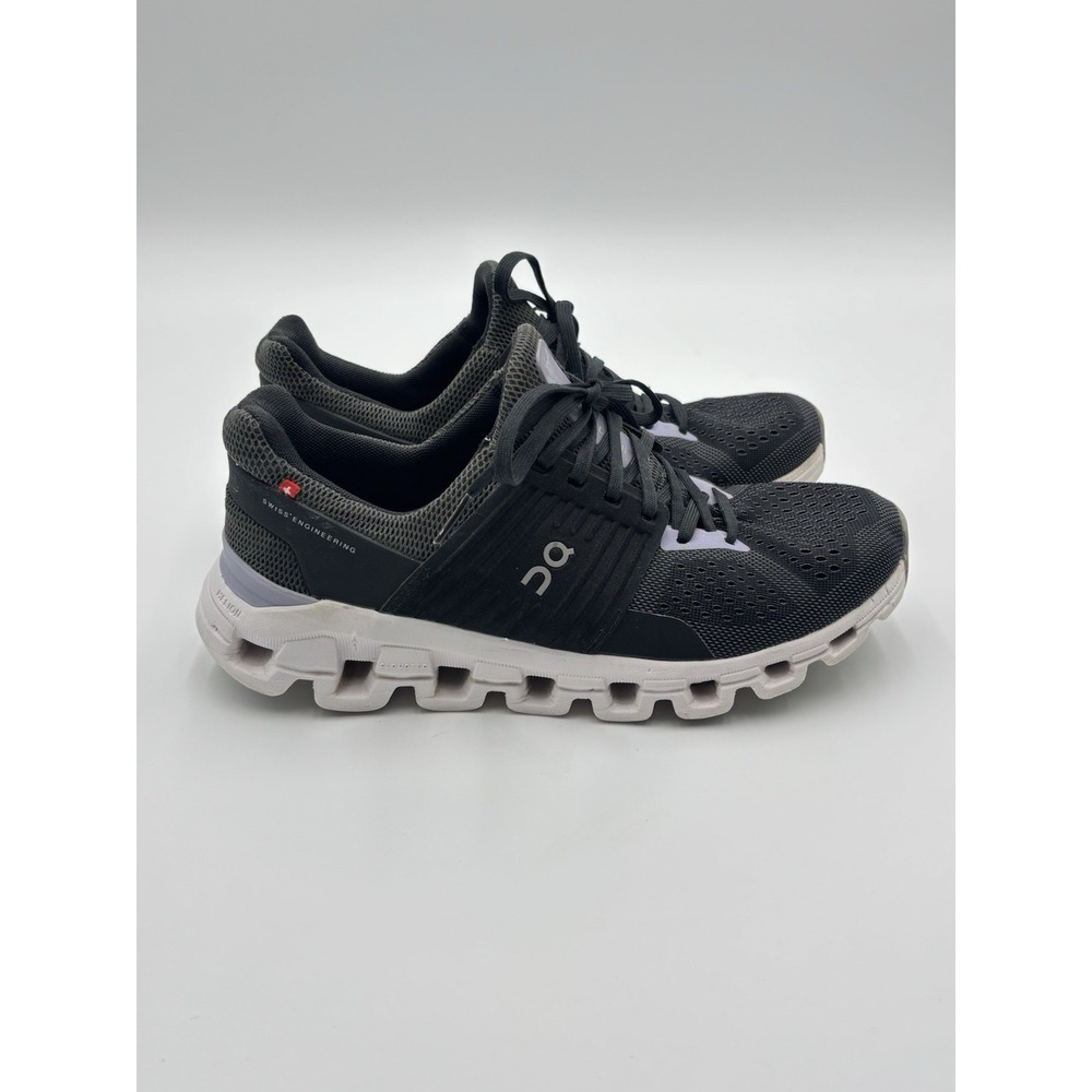 On Cloudswift Women's Running Shoe Sneaker in Black/Purple Women Size‎ 8